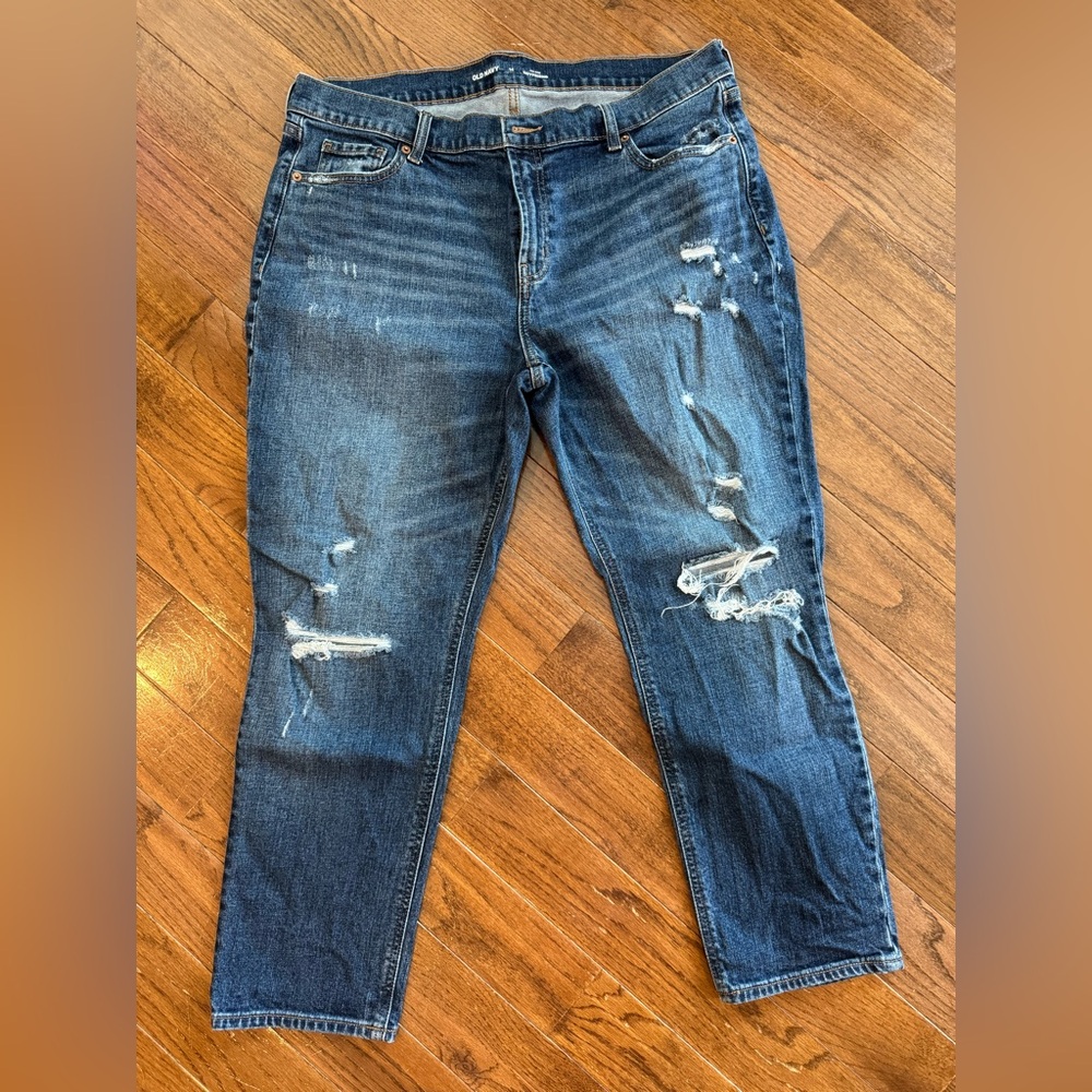 Old Navy Bootcut Distressed Jeans